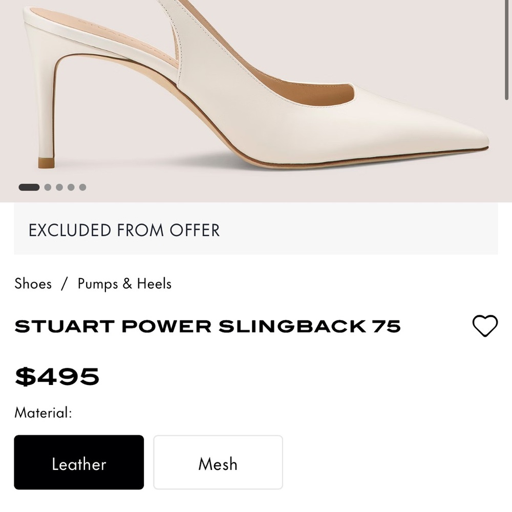 Stuart Weitzman Slingback 75 Heels Pumps - Picture 4 of 8